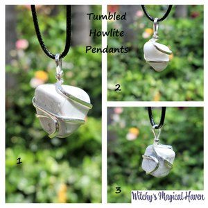 Howlite Tumbled Pendant